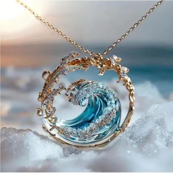 Collar Marea, colgante inspirado en el mar