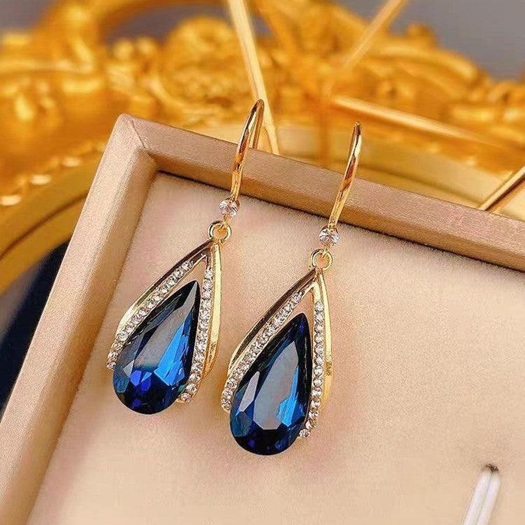 Pendientes de gota Azura · Dorado
