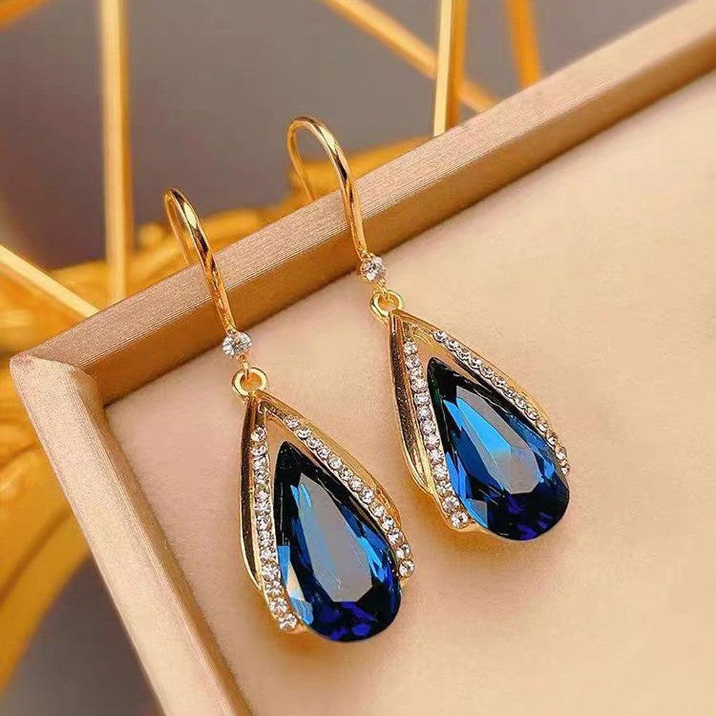 Pendientes de gota Azura · Dorado