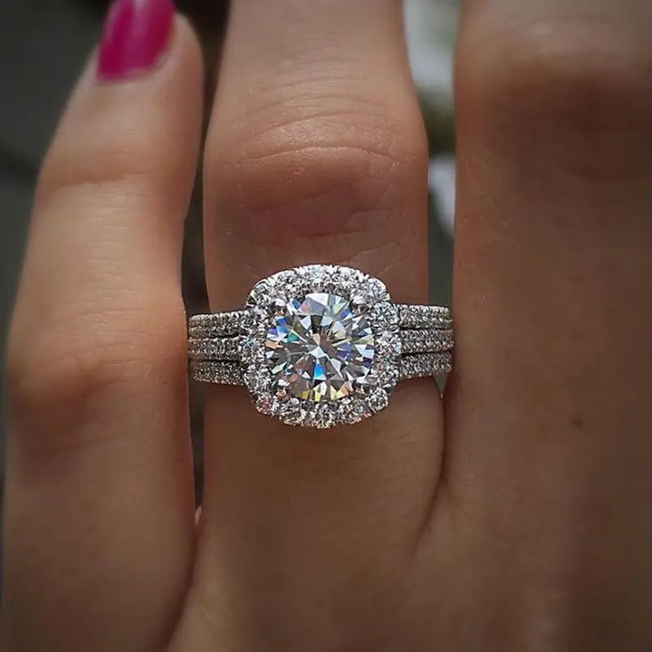 Anillo luna con brillos