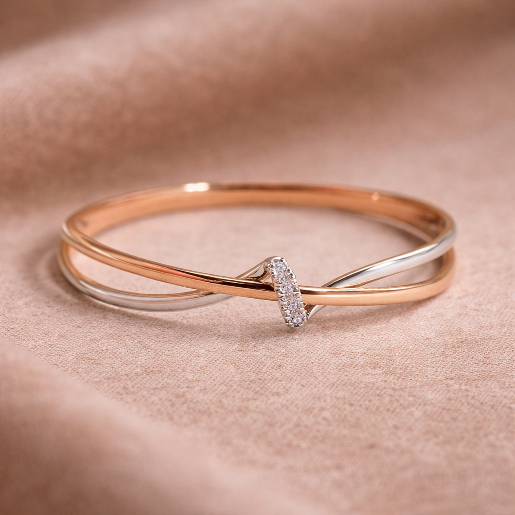 Anillo trenzado · Bicolor