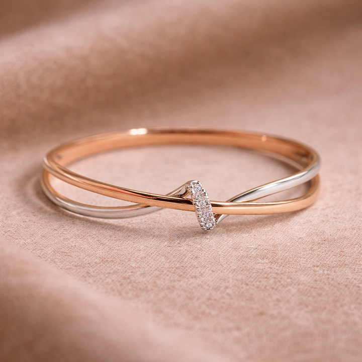 Anillo trenzado · Bicolor