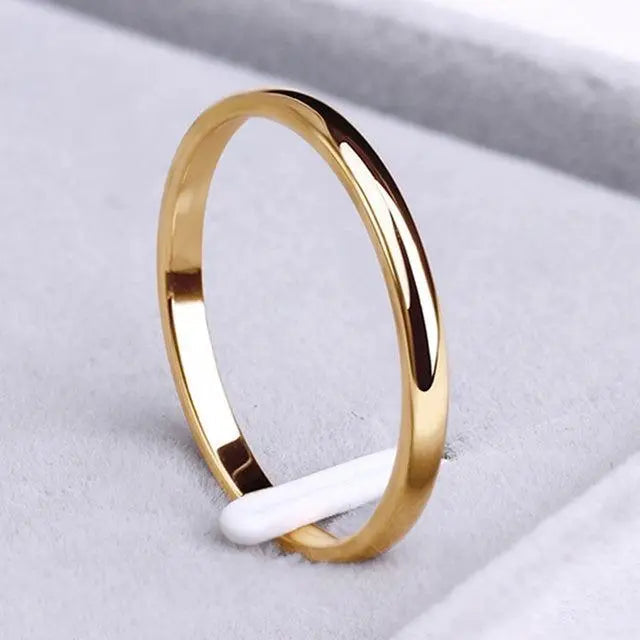 Anillo liso · Dorado, plateado o rosado