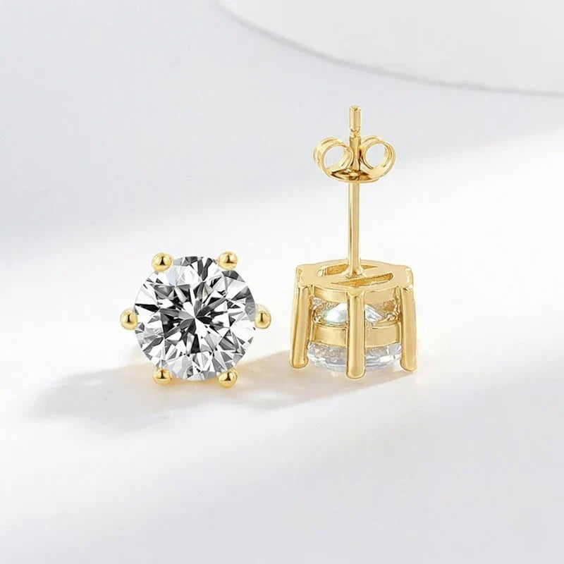 Pendientes con destello · Dorado