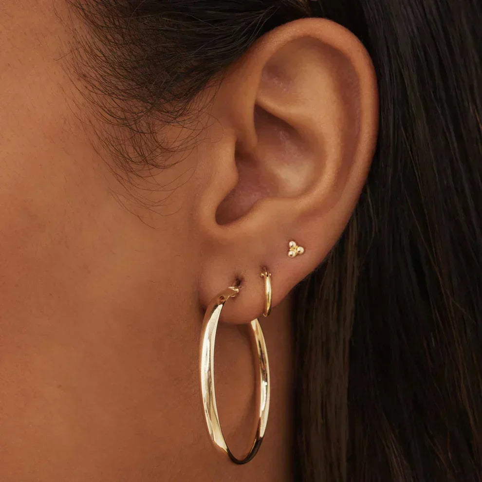 Pendientes de aro Noa Serena · Dorado