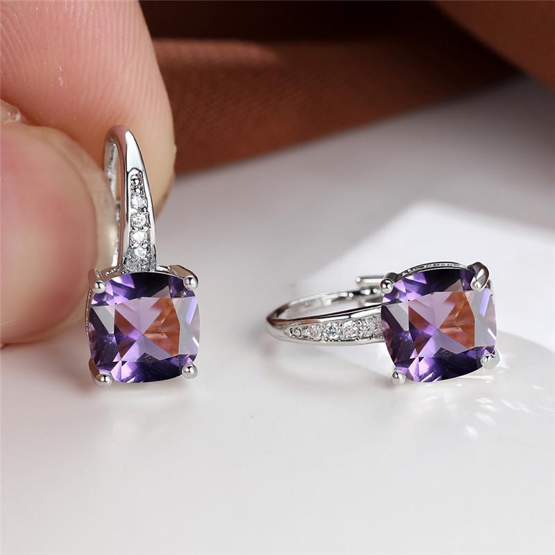 Pendientes de aro con detalle de color