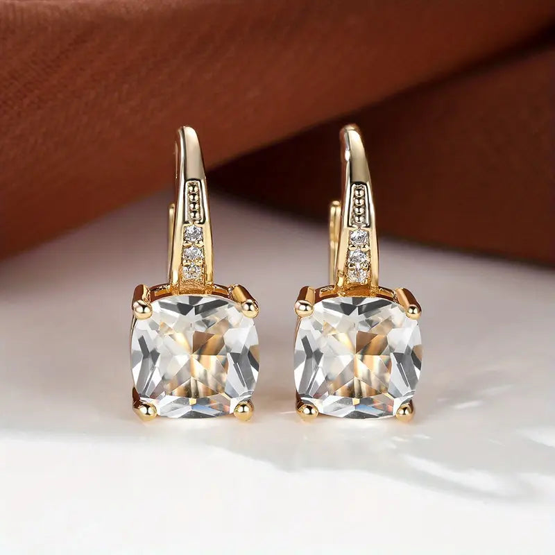 Pendientes de aro con detalle de color