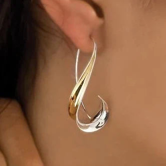 Pendientes esculturales · Bicolor