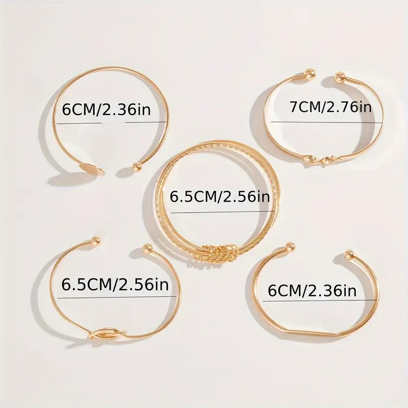 Pulsera Éléganse anudada · Dorado o plateado