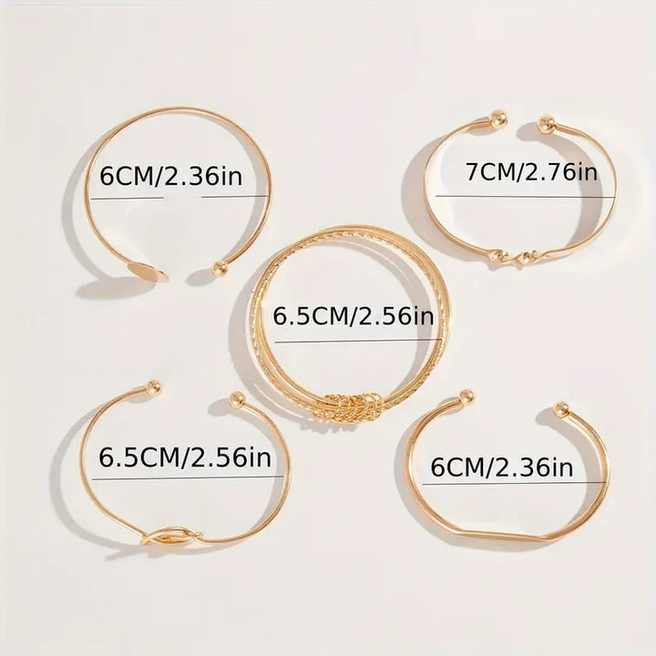 Pulsera Éléganse anudada · Dorado o plateado
