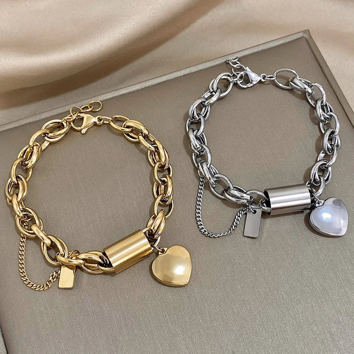 Pulsera gruesa · Dorado o plateado