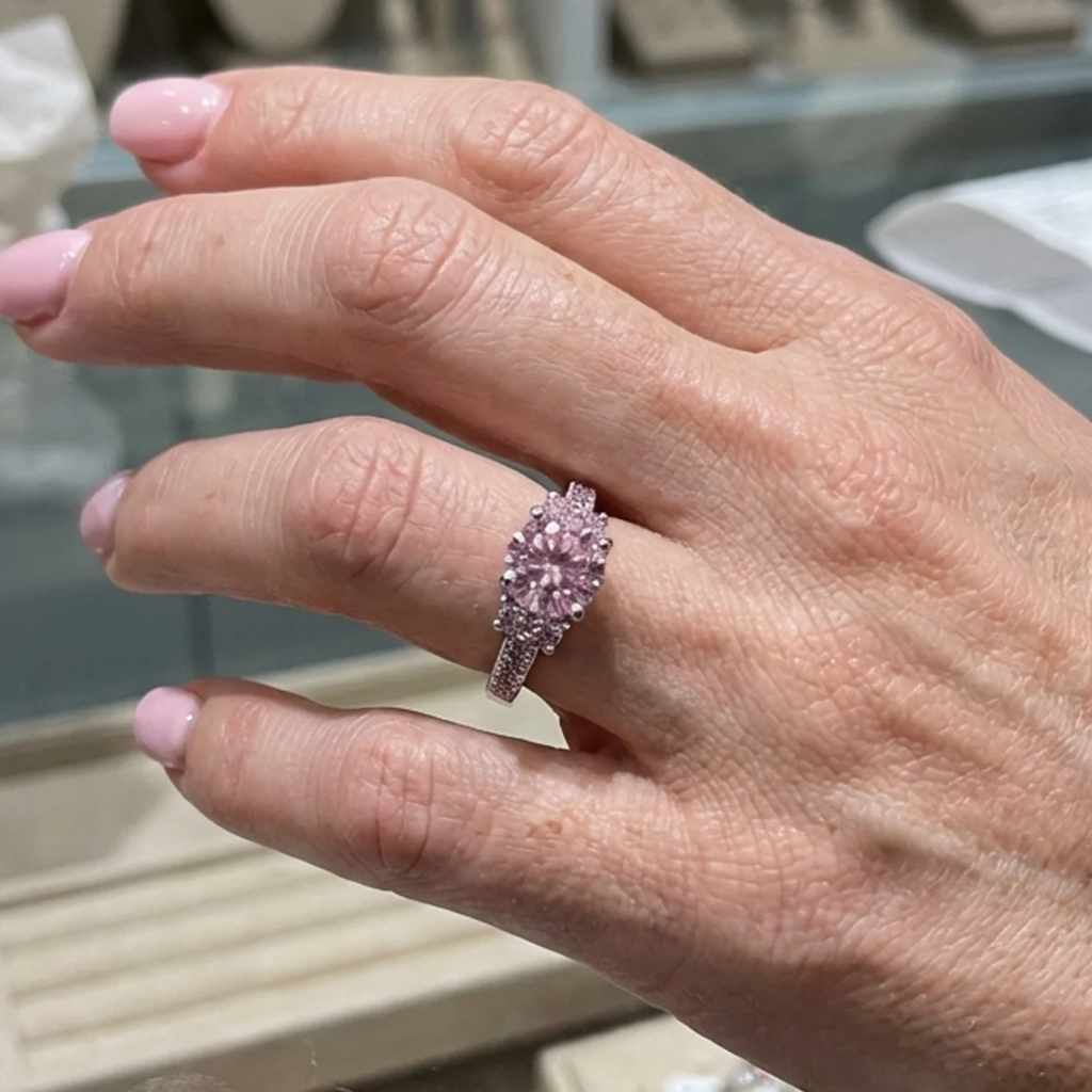 Anillo roseta Celia · Dorado o plateado