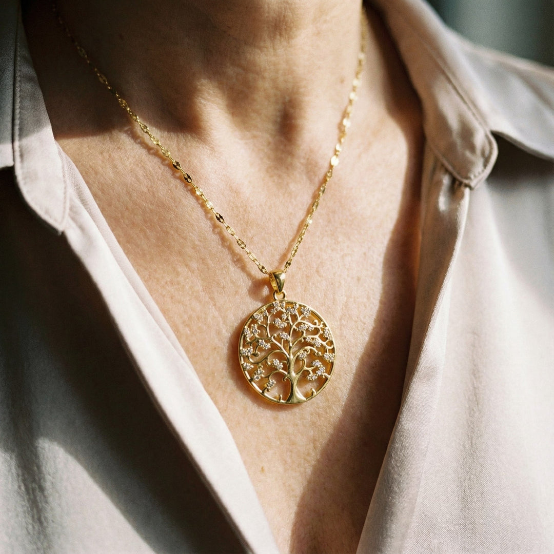 Collar árbol de la vida · Dorado