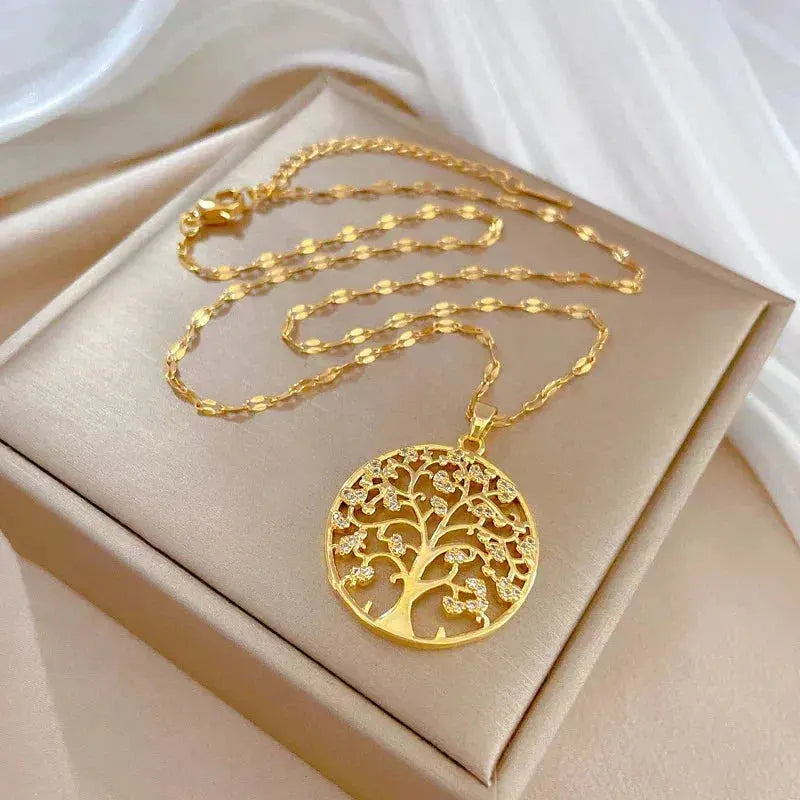 Collar árbol de la vida · Dorado