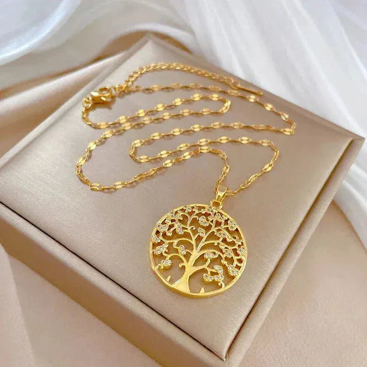 Collar árbol de la vida · Dorado