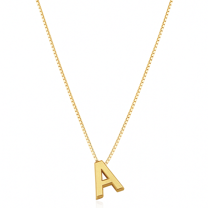 Collar con inicial · Dorado