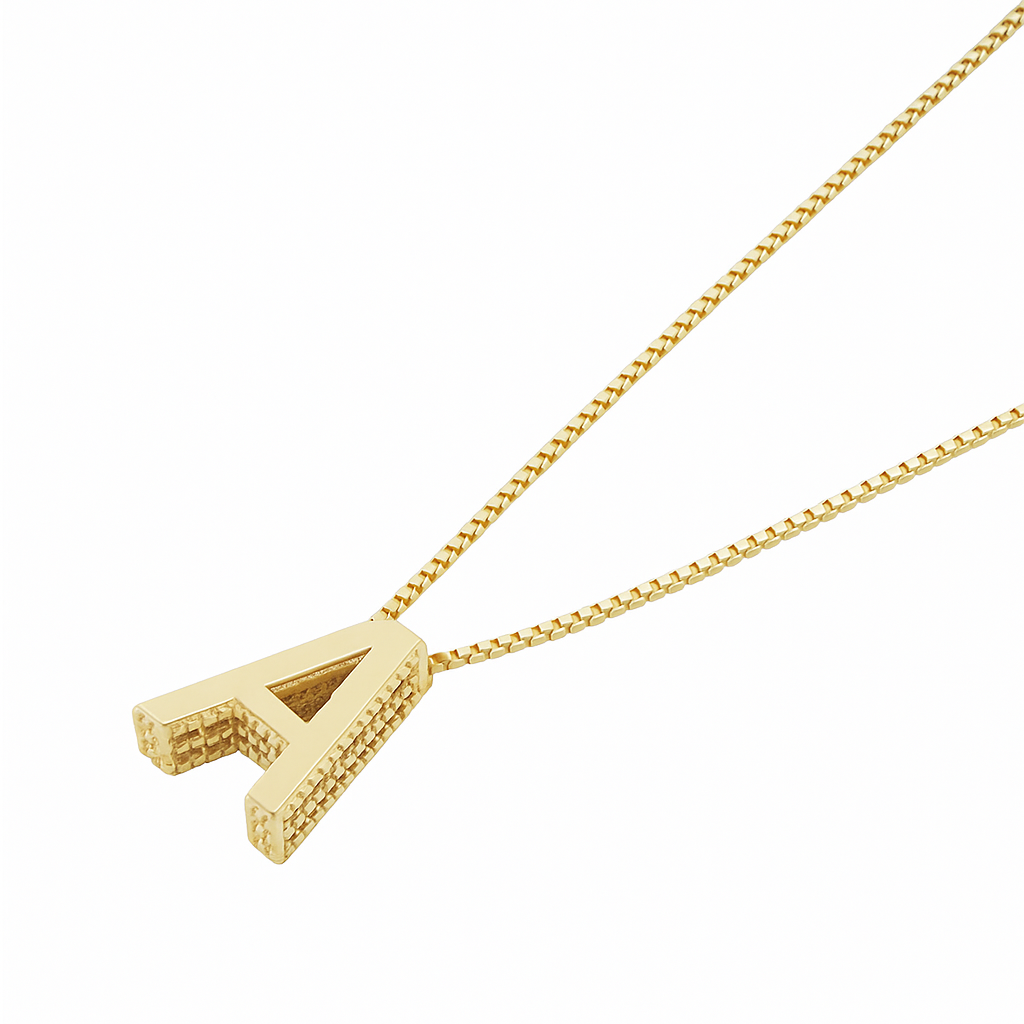 Collar con inicial · Dorado