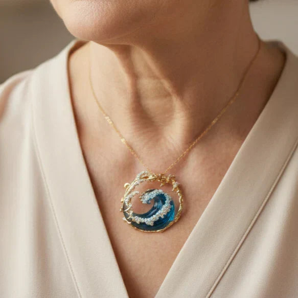 Collar Marea, colgante inspirado en el mar