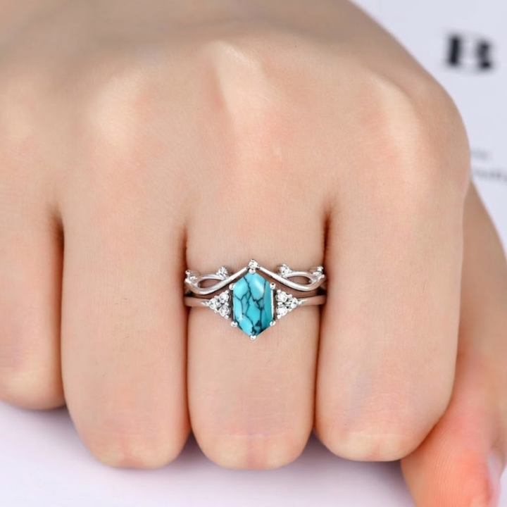 Set de anillos Elarin · Plateado