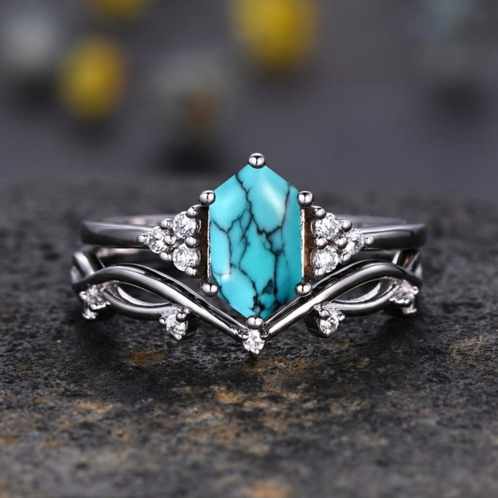 Set de anillos Elarin · Plateado