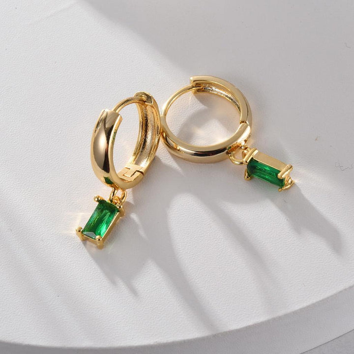 Pendientes Louisa verde esmeralda