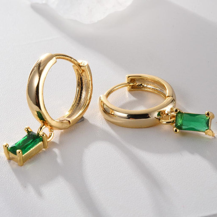 Pendientes Louisa verde esmeralda