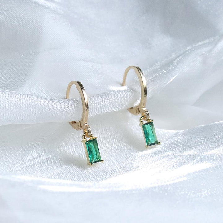 Pendientes Louisa verde esmeralda