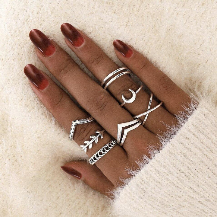 Set premium de 8 a 12 anillos · Dorado