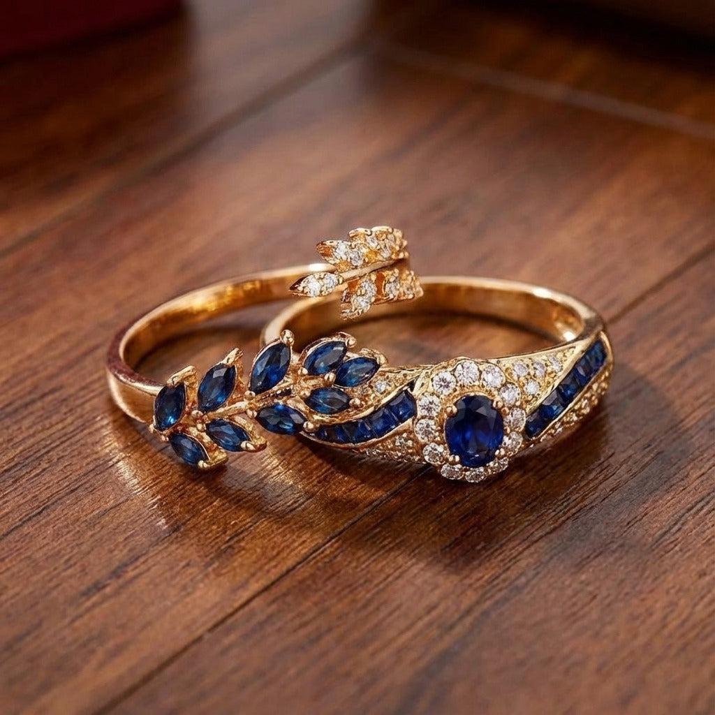Set de anillos Abellissa · Dorado