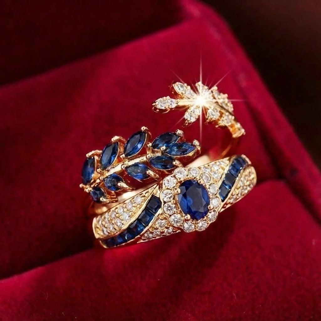 Set de anillos Abellissa · Dorado