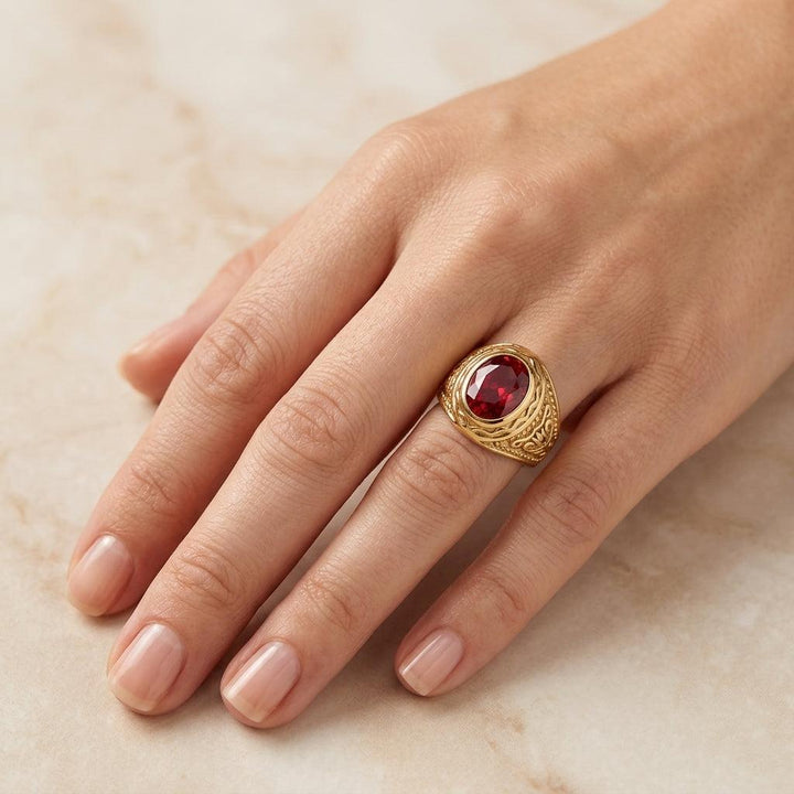Anillo Ravella · Dorado