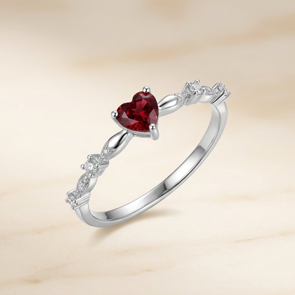Anillo color coral · Dorado o plateado