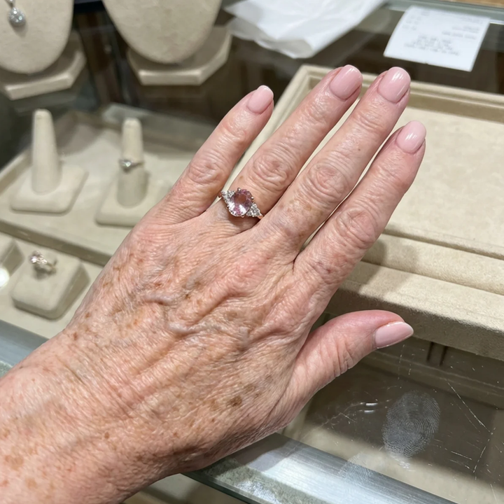 Anillo de flor Liora · Rosado