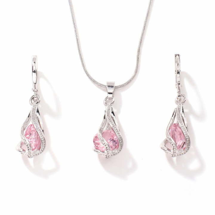 Conjunto Livia Lumen con giro · Plateado