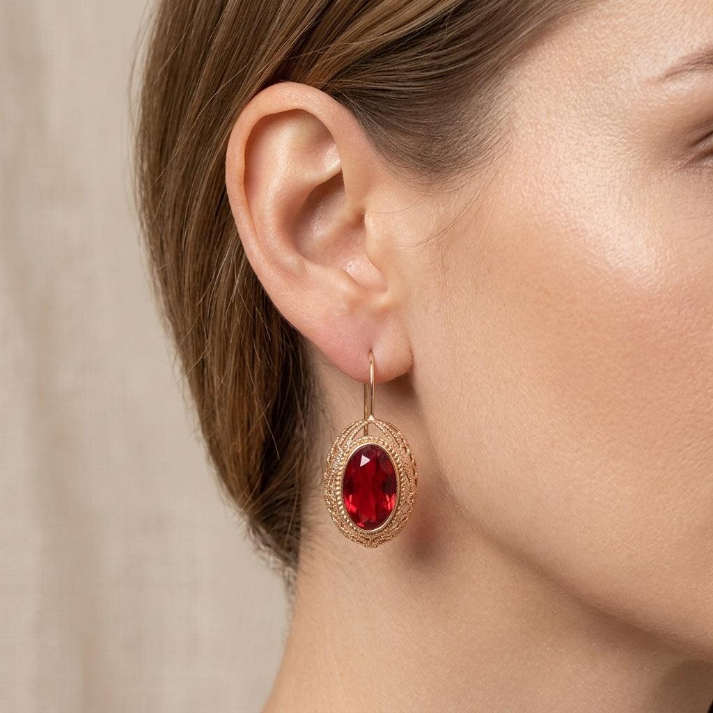 Pendientes Thalessia · Rosado