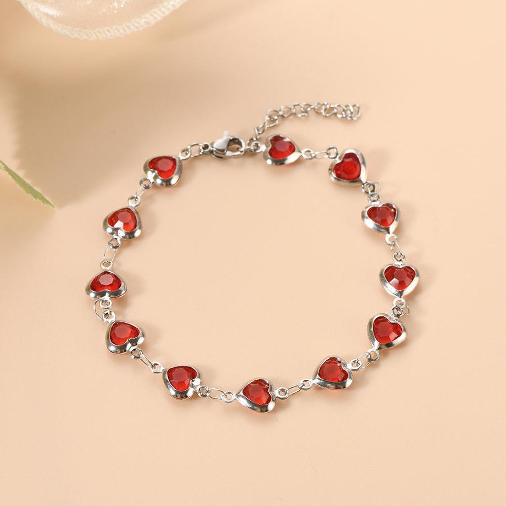 Pulsera Ophelyra Garnetelle · Plateado