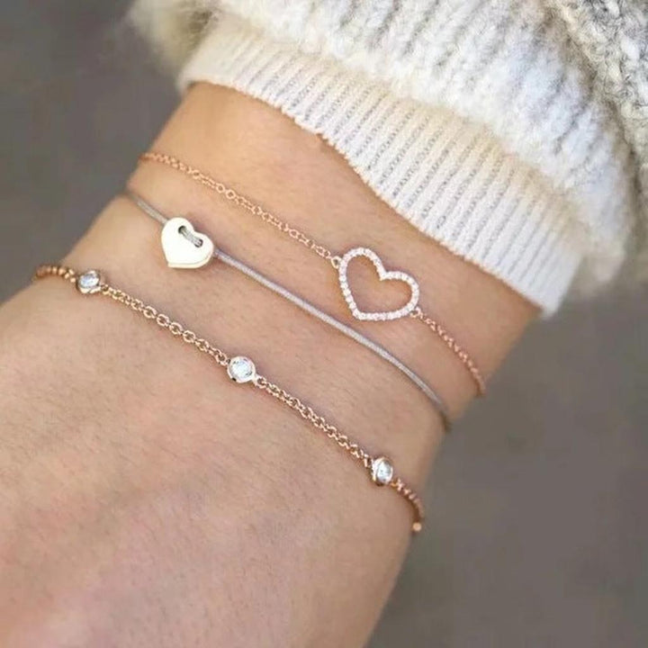 Set de pulseras boho para combinar · Dorado