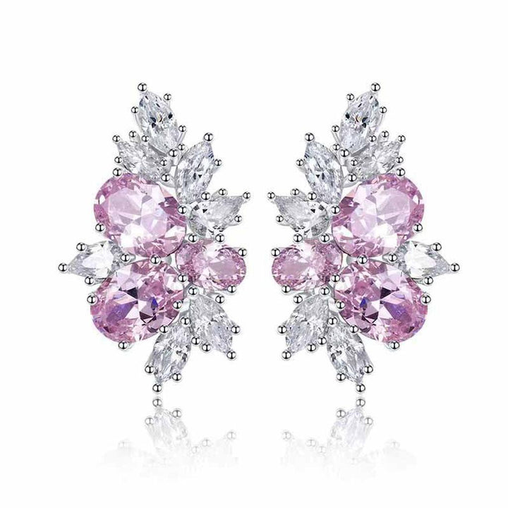 Pendientes Talia de flor · Plateado