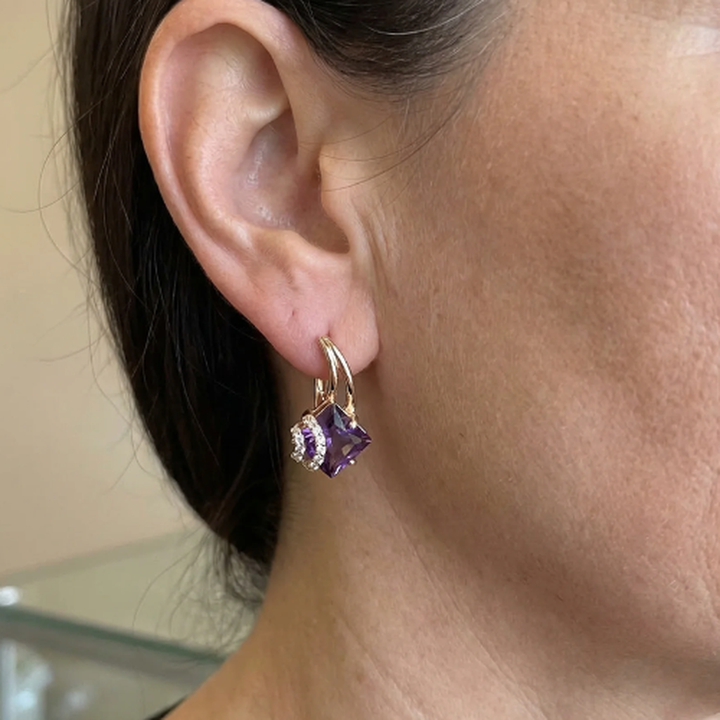 Pendientes pavé Zephira · Dorado