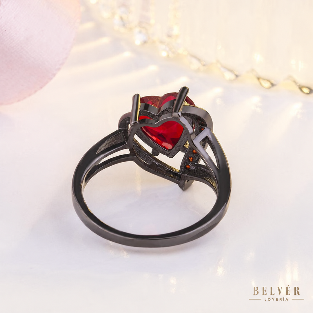 Anillo Calindra Rosethorne · Negro