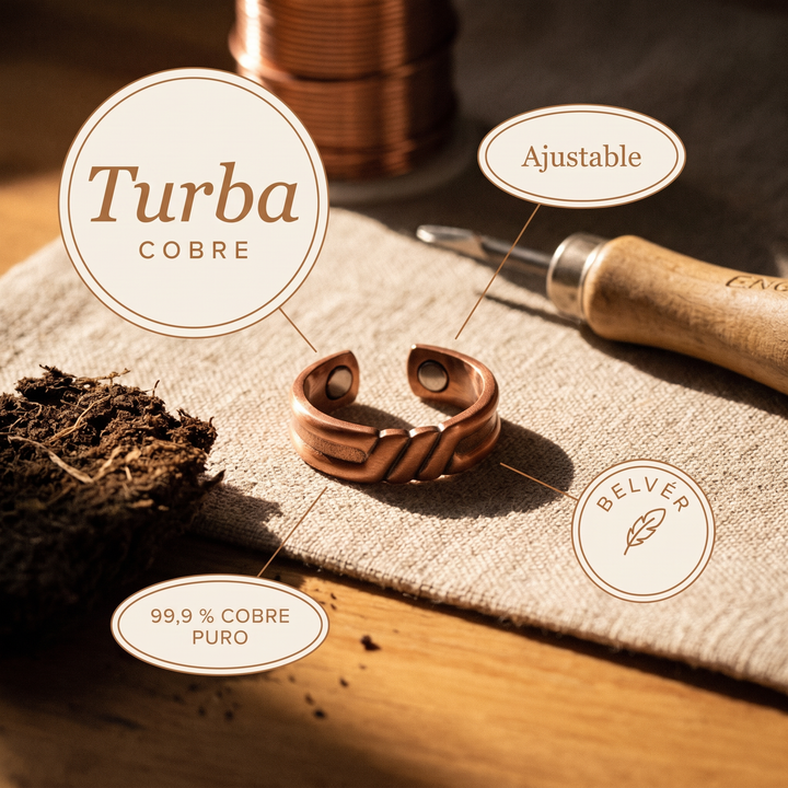 Anillo de cobre Turba