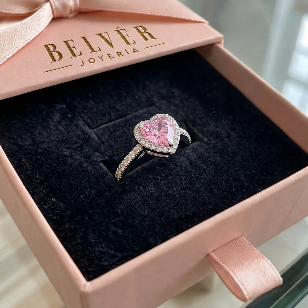 Anillo de corazón Rosekiss · Plateado