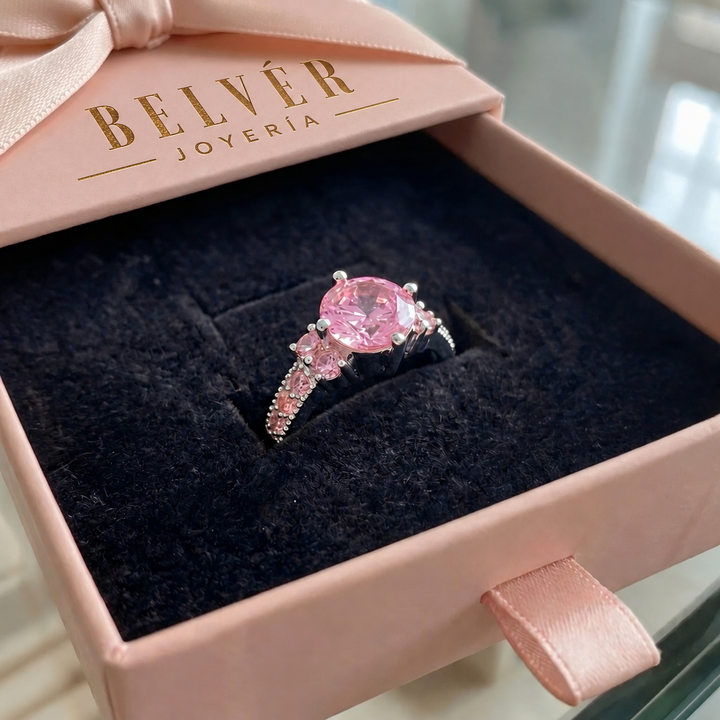 Anillo roseta Celia · Dorado o plateado