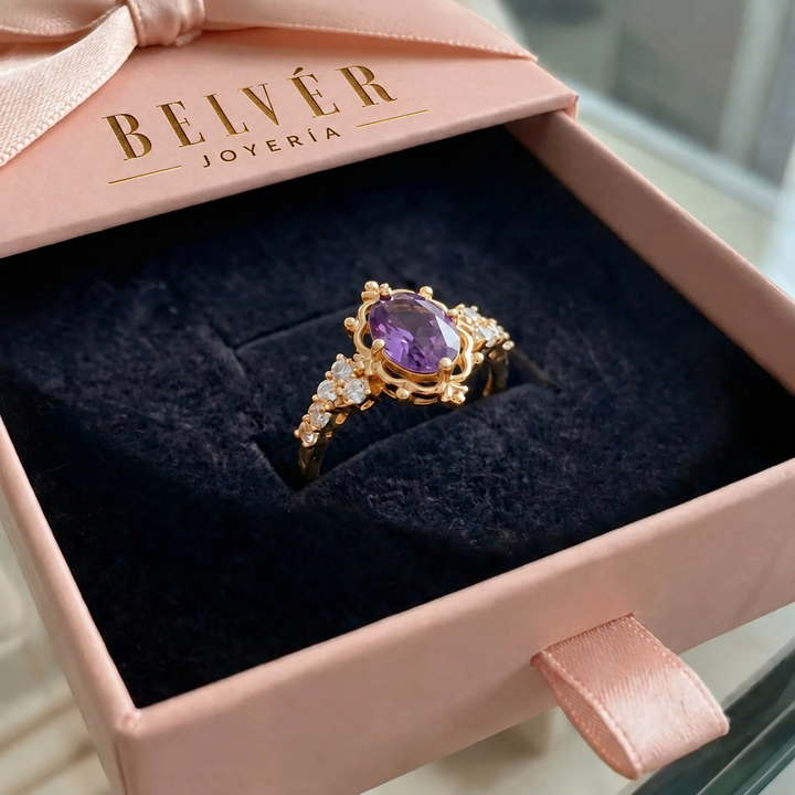 Anillo tiara Lavelyn · Dorado