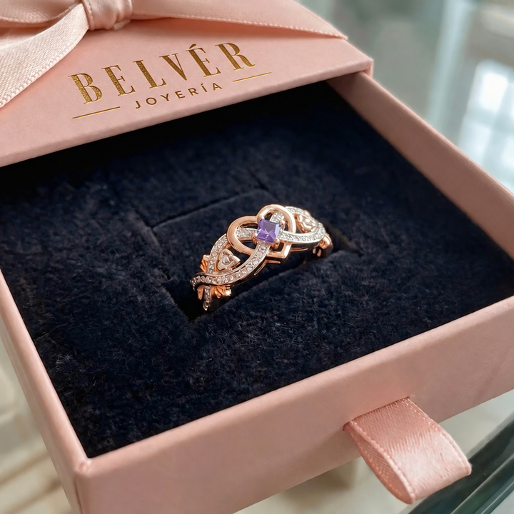 Anillo Violetheart · Bicolor