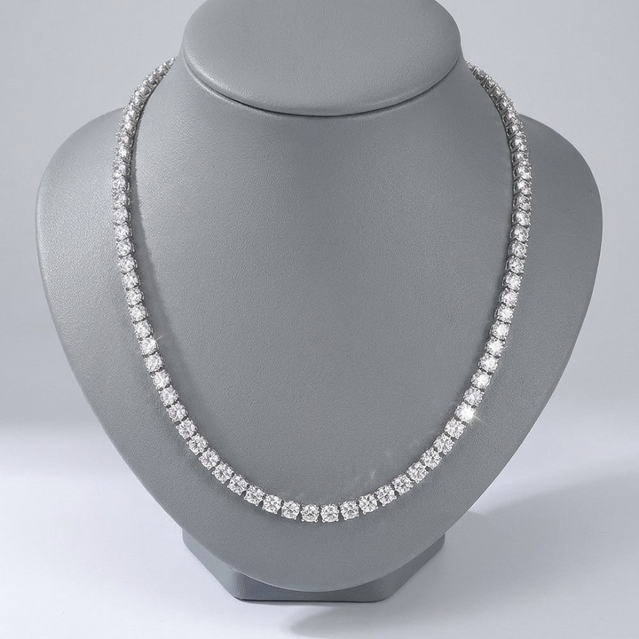 Collar tenis con brillos