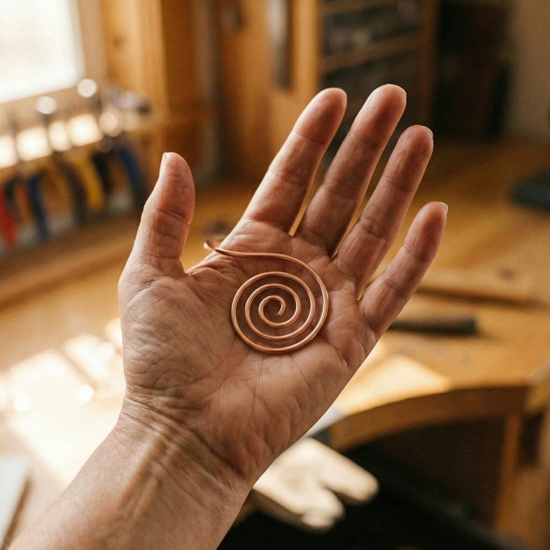 Pulsera de mano de cobre Cauce