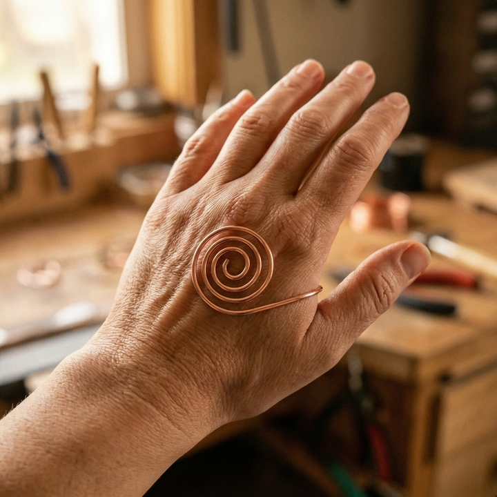 Pulsera de mano de cobre Cauce
