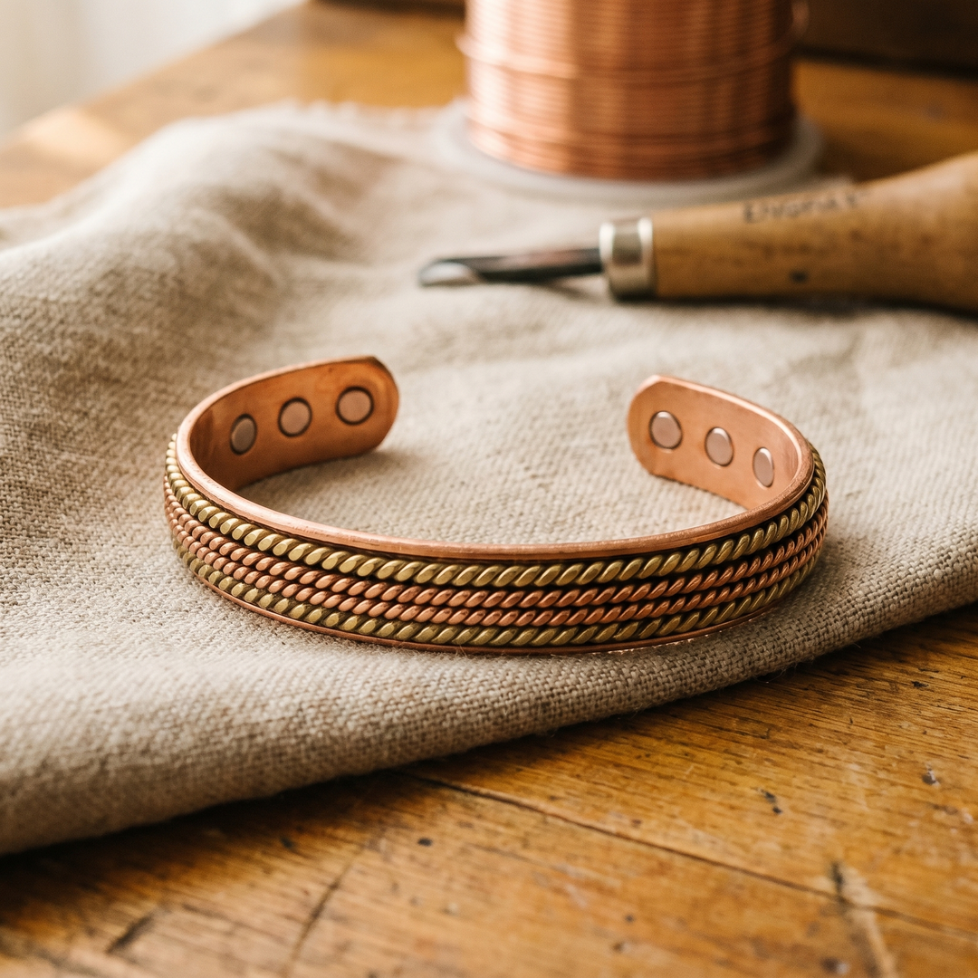 Pulsera de cobre Fragua torsada