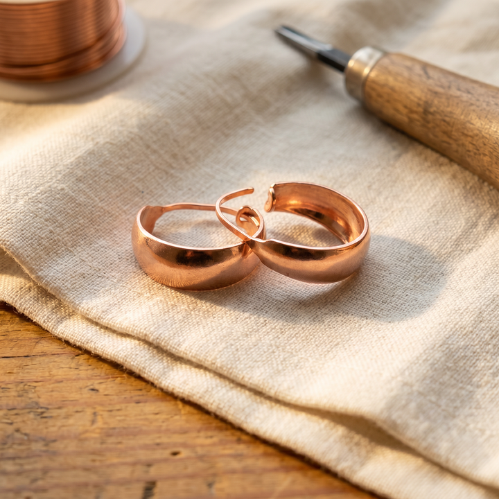 Pendientes de cobre Hondonada